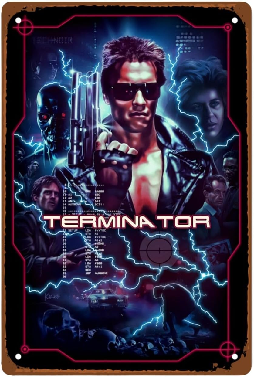 Smart Home Icon - The Terminator Films Metal Wall Tin