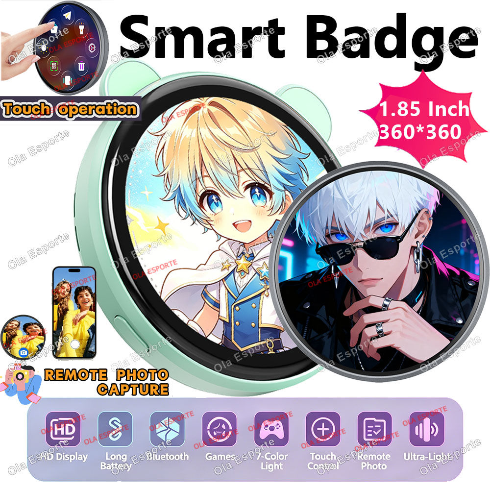 Smart Home Icon - Anime E-Badge Display Pin 1.85 Inch