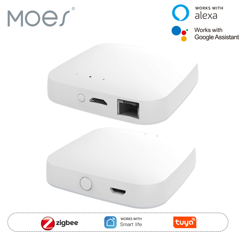 Smart Home Dashboard - MOES Tuya ZigBee3.0 Smart Hub, Wireless/Wired