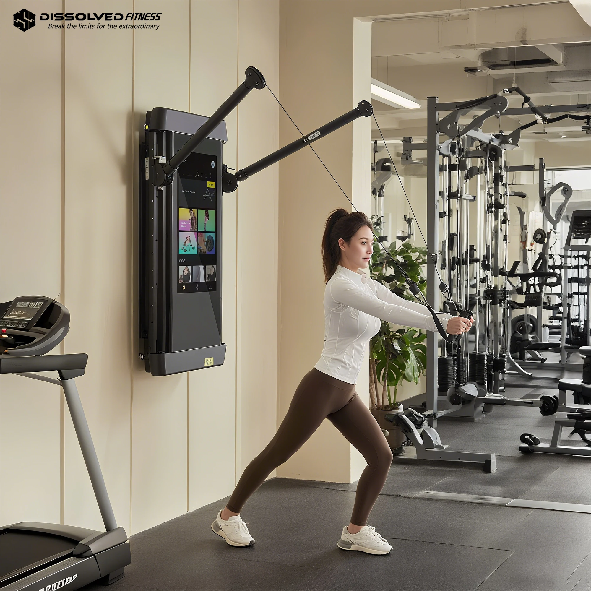 Smart Home Ai - Smart AI LCD Training Mirror Wall-Mounted