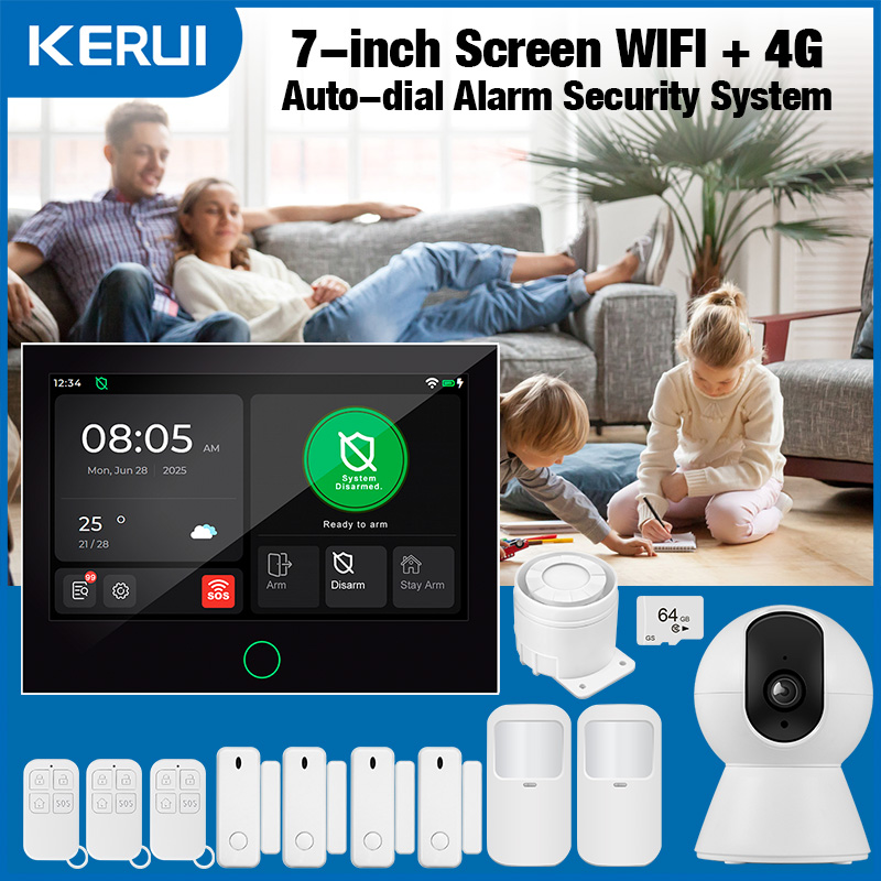 Smart Home Dashboard - KERUI NEW 4G+WiFi Wireless Home Alarm