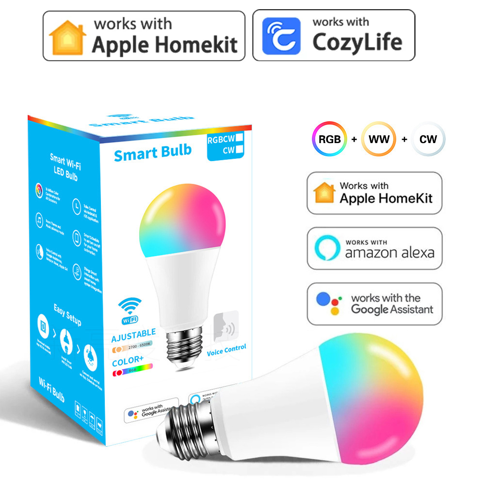Smart Home Dashboard - 9W WiFi Homekit Light Lamp E27