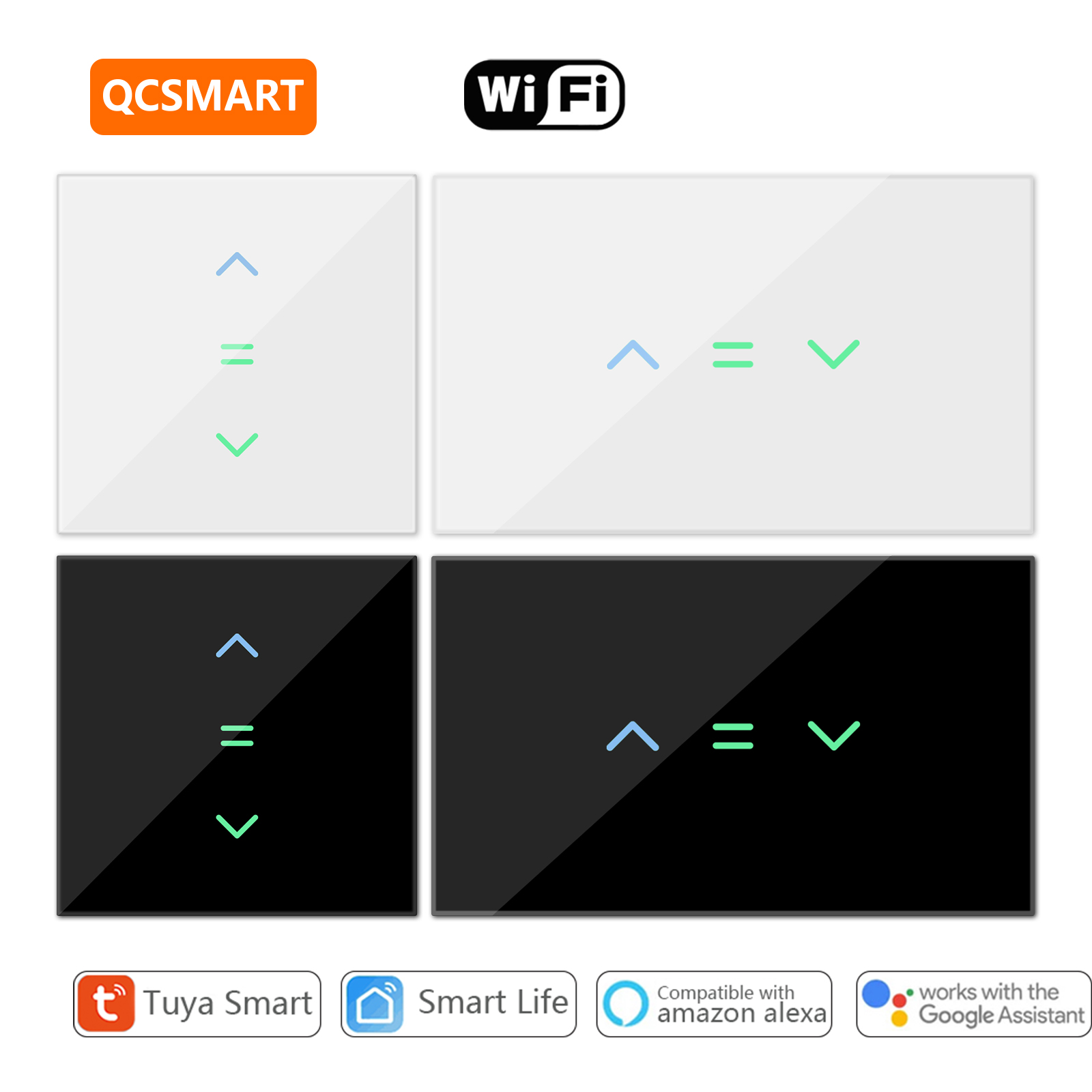 Smart Home Blinds - QCSMART Roller Shutter Blinds Curtain Switch
