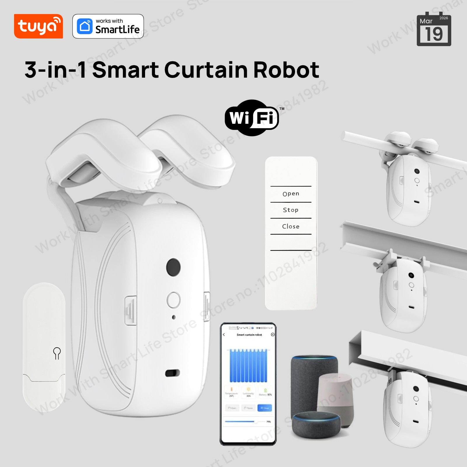 Smart Home Hub Ikea - 1/2PCS Tuya Smart WiFi Curtain Robot