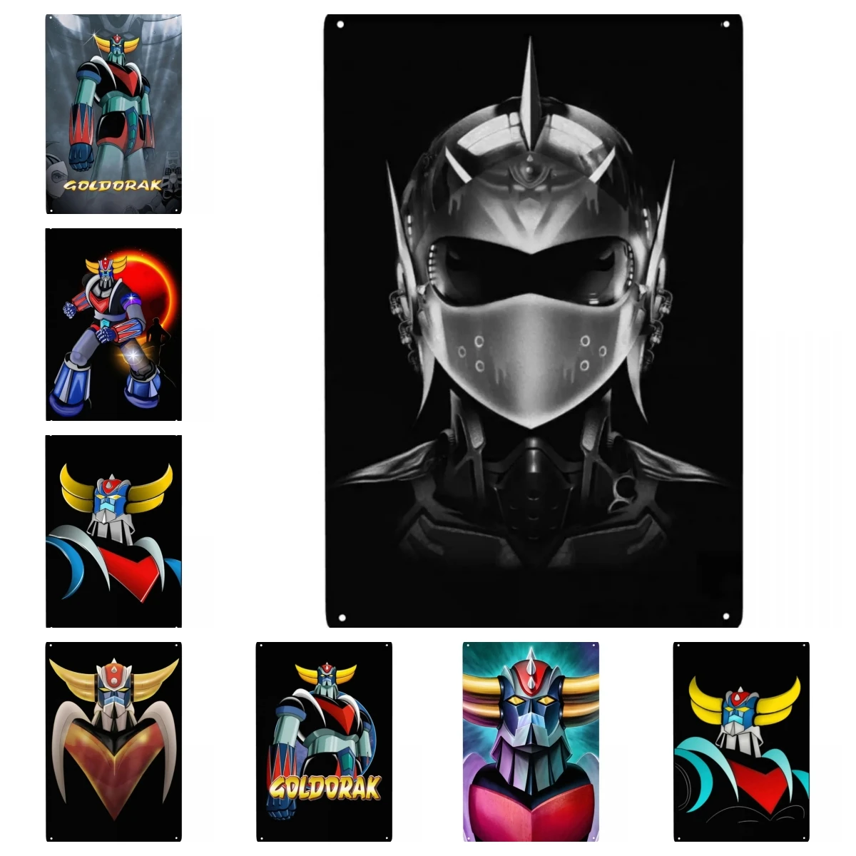 Smart Home Icon - Vintage Goldorak Grendizer Metal Tin Sign