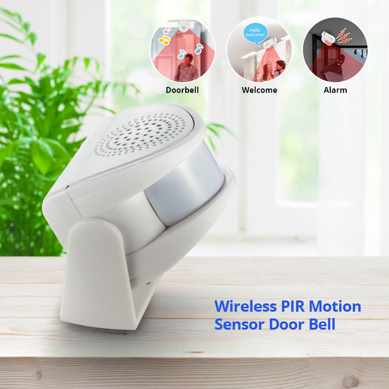 Wireless Door Sensor - 32 Songs Welcome Infrared Chime Doorbell