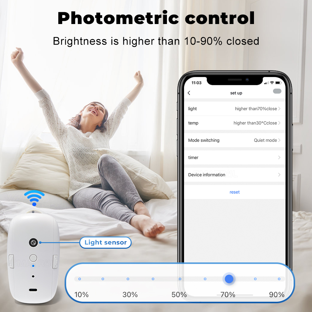 Tuya Smart Curtain Motor Bt Vo - đánh giá và giá Curtain Motor