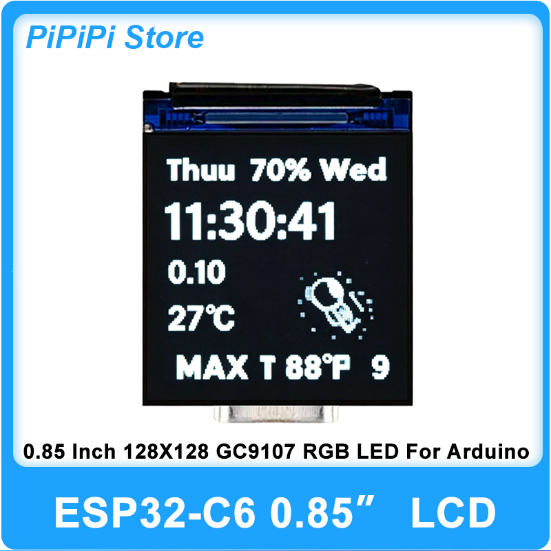 ESP32 C6 0.85 Inch 128X128 IPS - đánh giá và giá Smart Home Esp32