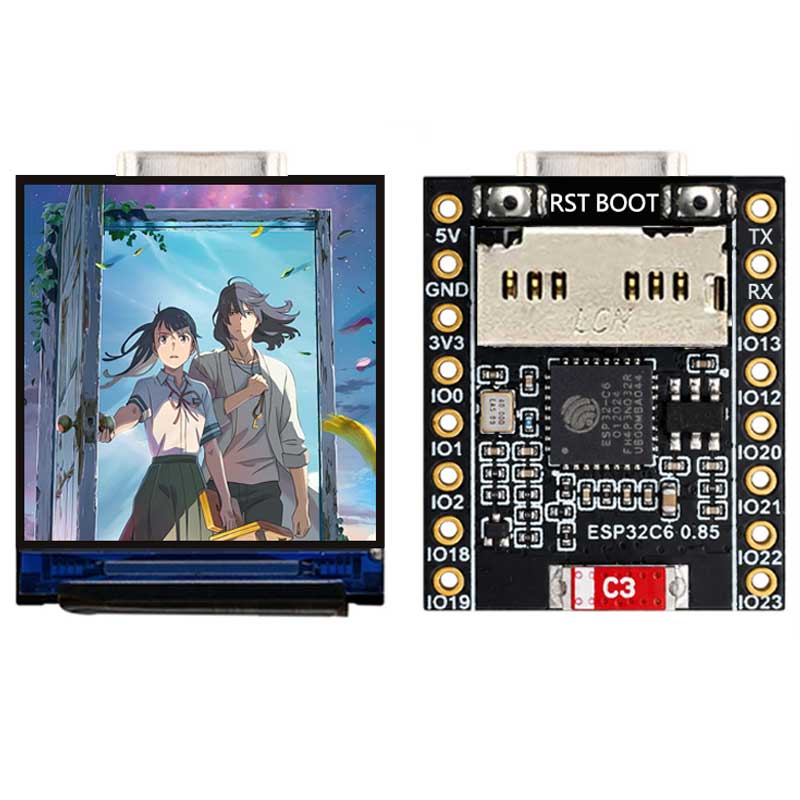 ESP32 C6 0.85 Inch 128X128 IPS - đánh giá và giá Smart Home Esp32