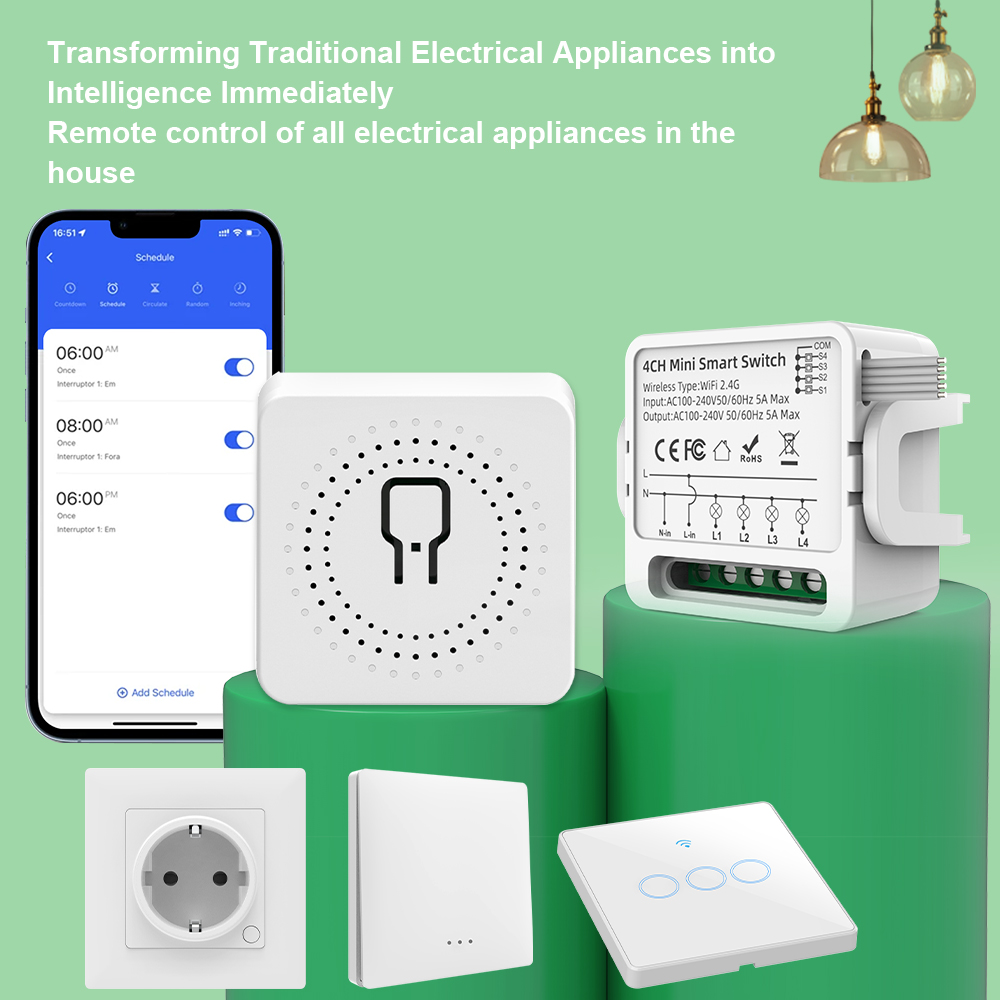 Tuya WiFi Smart Switch 1/2/3/4 - đánh giá và giá Smart Home Yale