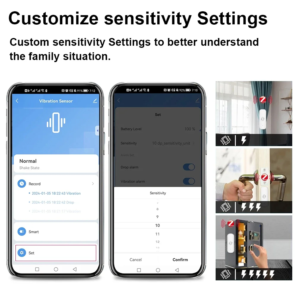 Smart Vibration Sensor ZigBee  - đánh giá và giá Zigbee Motion Sensor