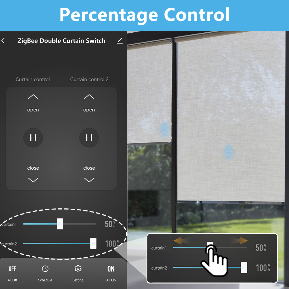 LoraTap Tuya Smart Life ZigBee - đánh giá và giá Smart Home Blinds
