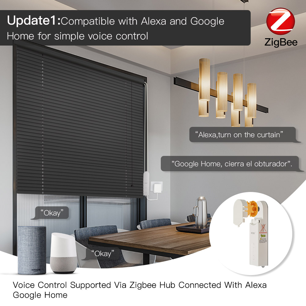 MOES ZigBee Smart DIY Motorize - đánh giá và giá Smart Home Blinds
