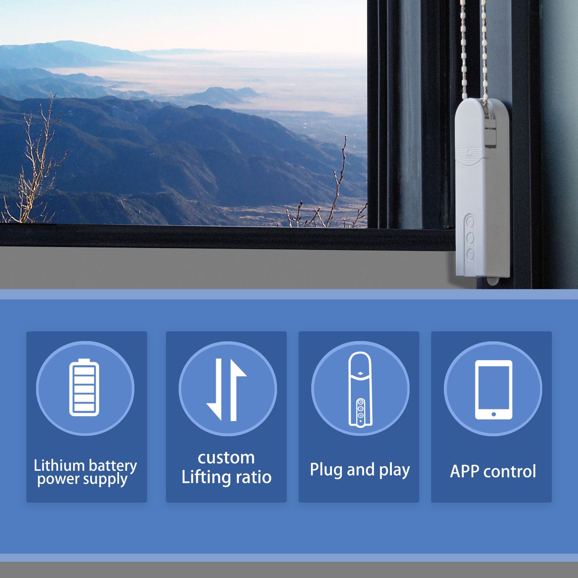 WiFi Electric Blind Roller Mot - đánh giá và giá Smart Home Blinds