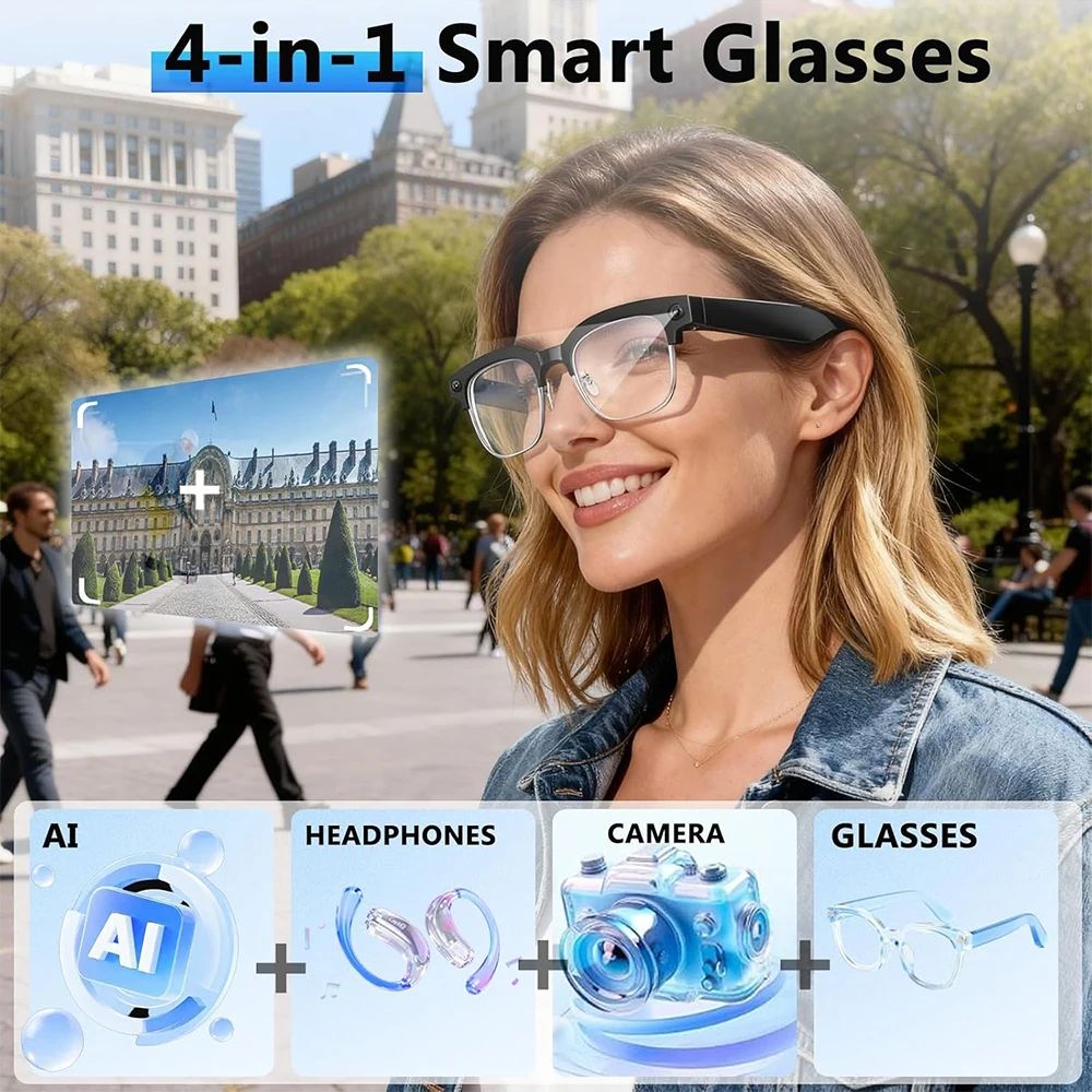 4K Smart AI Glasses 8MP Camera - đánh giá và giá Smart Home Ai