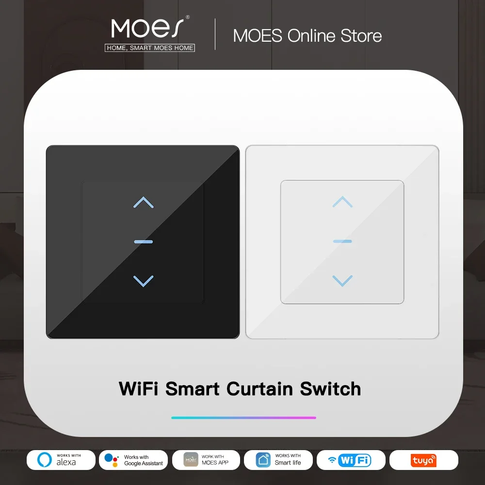 MOES Touch Design WiFi Smart C - đánh giá và giá Smart Home Blinds