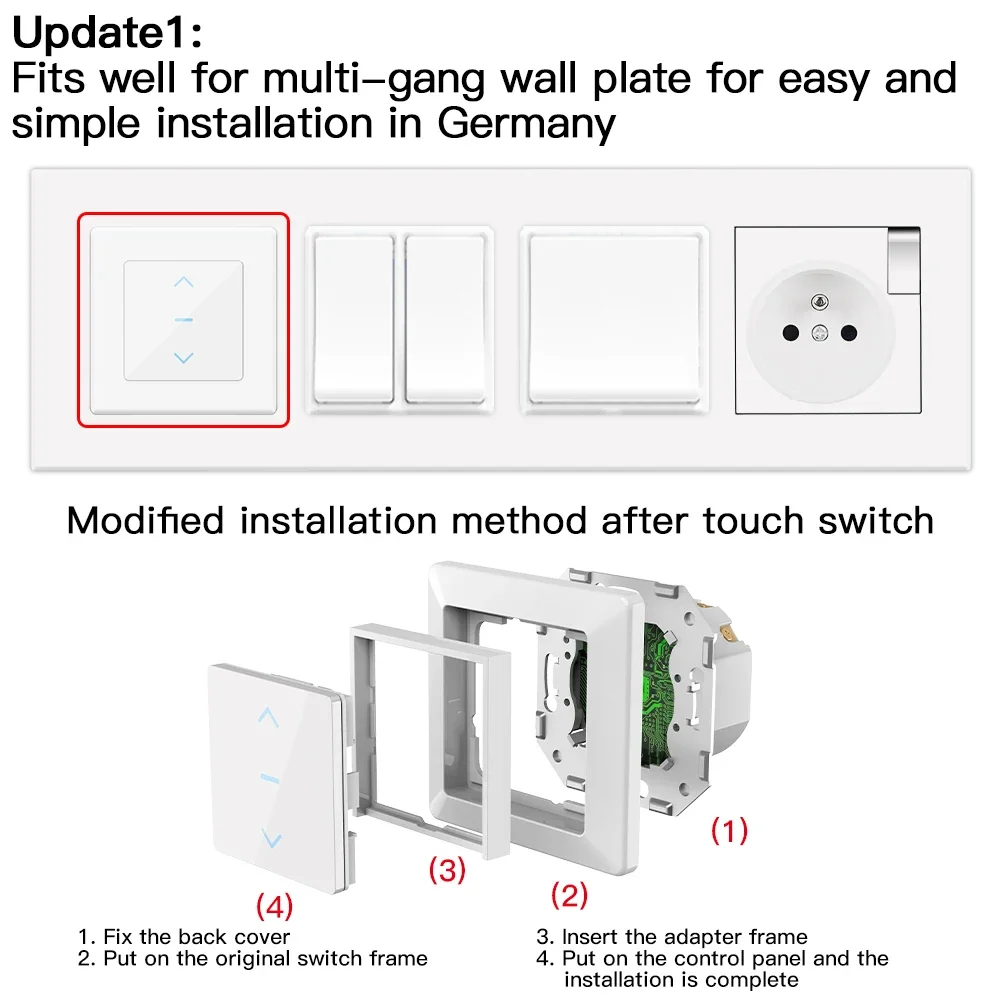 MOES Touch Design WiFi Smart C - đánh giá và giá Smart Home Blinds