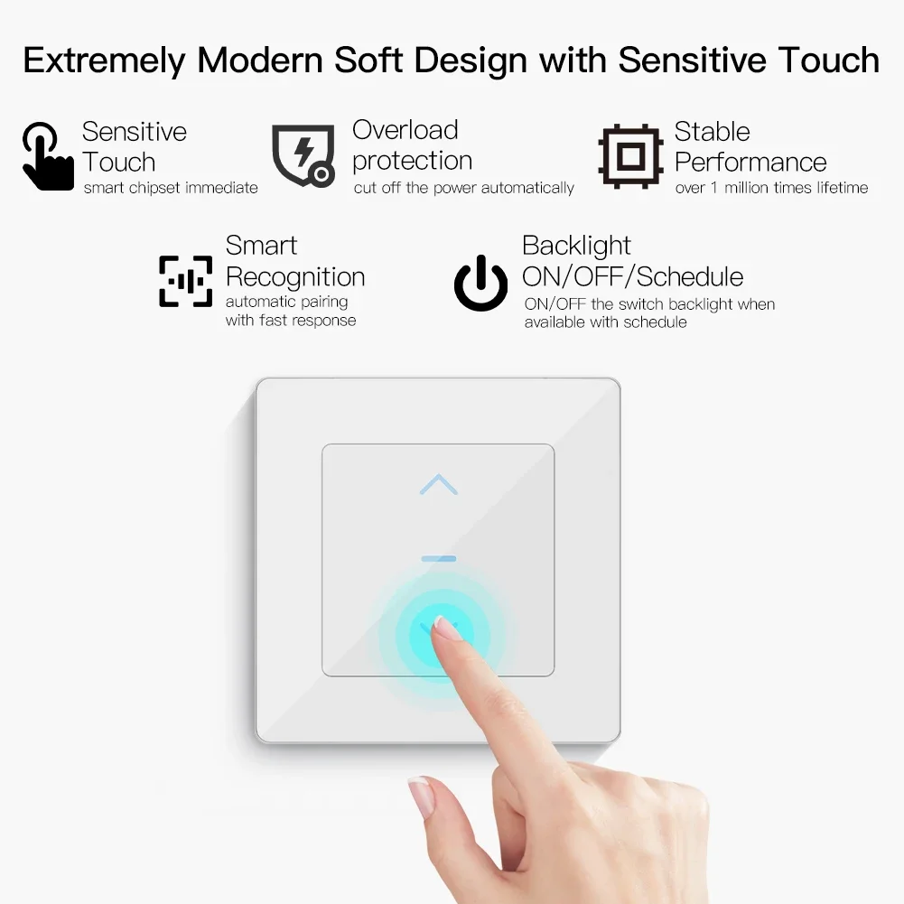 MOES Touch Design WiFi Smart C - đánh giá và giá Smart Home Blinds