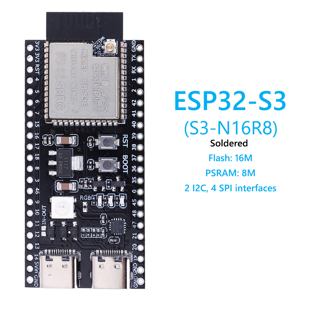 ESP32 S3 N16R8 N8R2 Dual Type- - đánh giá và giá Smart Home Esp32