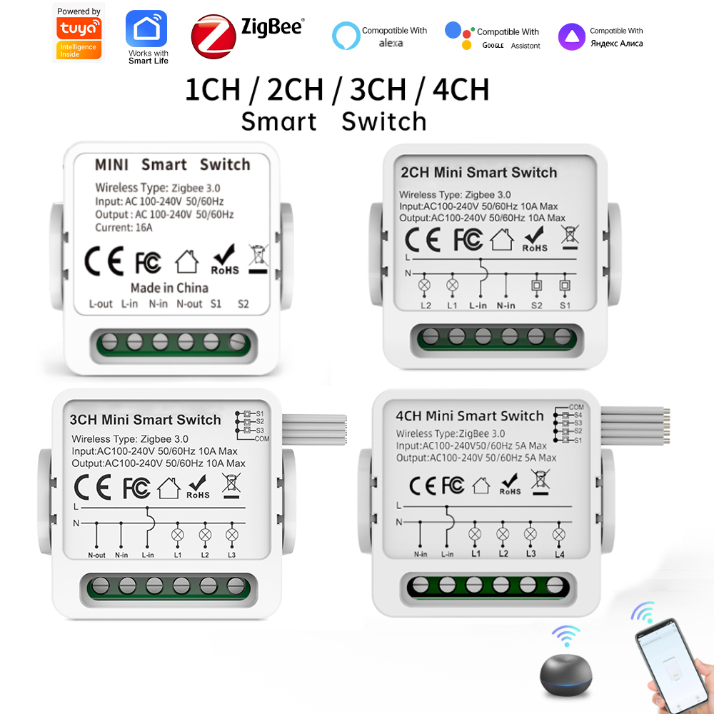 Tuya Zigbee 3.0 Smart Switch 1 - đánh giá và giá Smart Home Zigbee 3.0