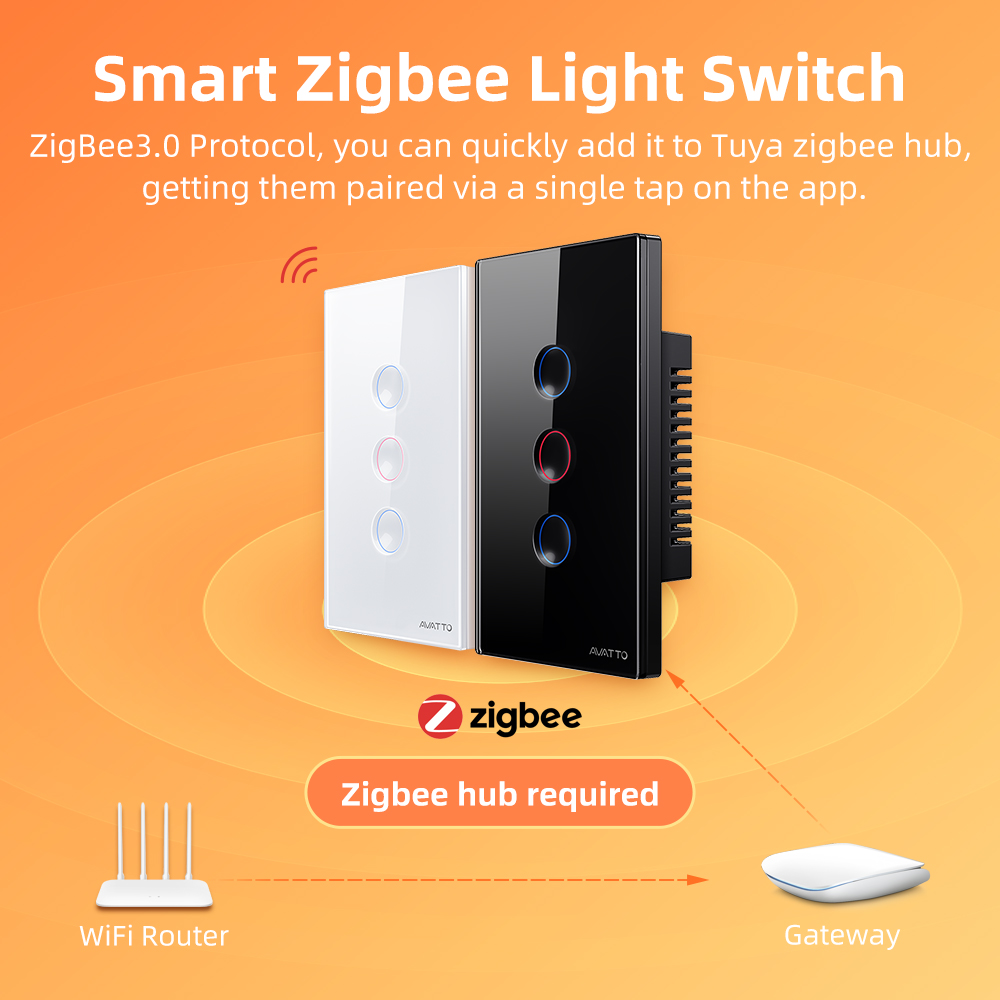 AVATTO 1/2/3/4 Gang ZigBee Sma - đánh giá và giá Smart Home Google