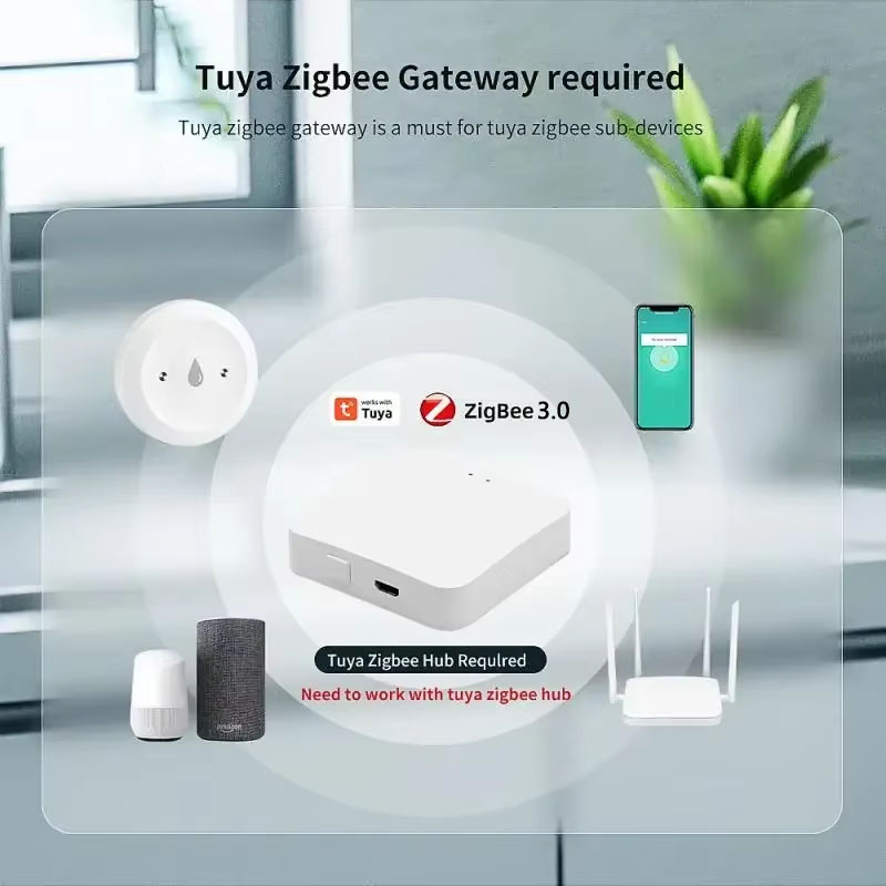 Tuya ZigBee 3.0 Water Leak Det - đánh giá và giá Smart Home Zigbee 3.0