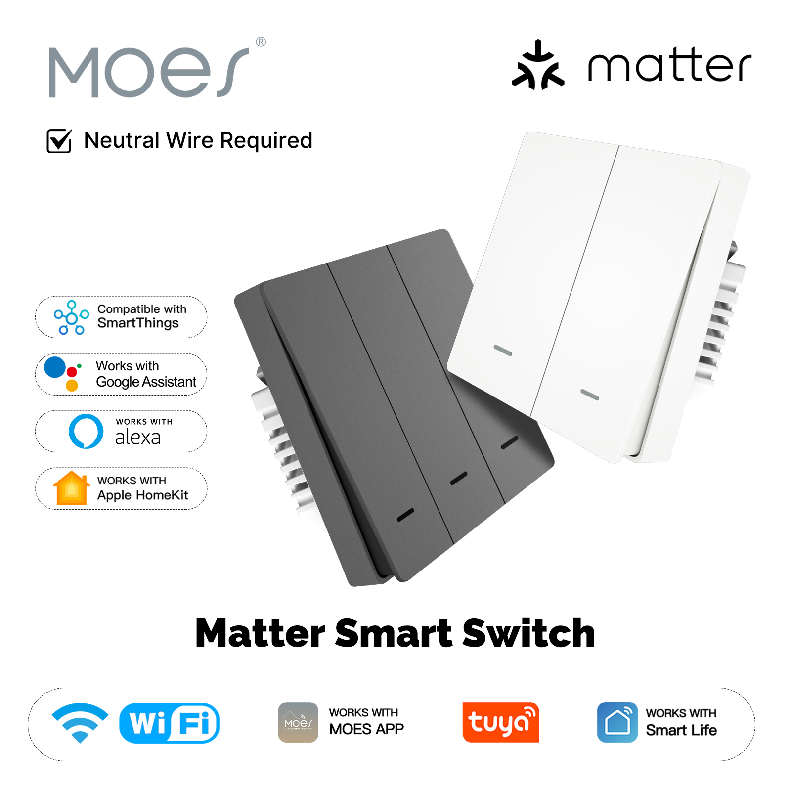 MOES Matter Tuya WiFi Smart Li - đánh giá và giá Smart Home Google