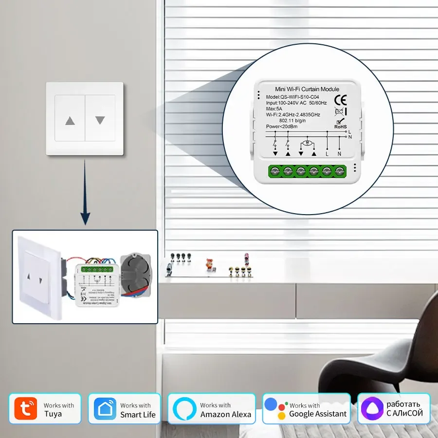 Tuya Smart ZigBee/WiFi Curtain - đánh giá và giá Smart Home Blinds