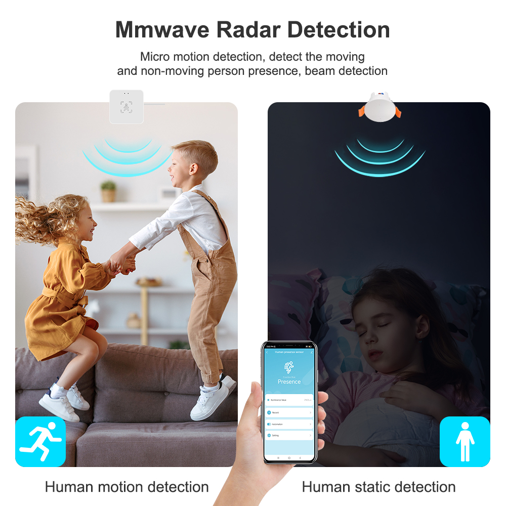 ZigBee MmWave Radar Human Pres - đánh giá và giá Zigbee Motion Sensor
