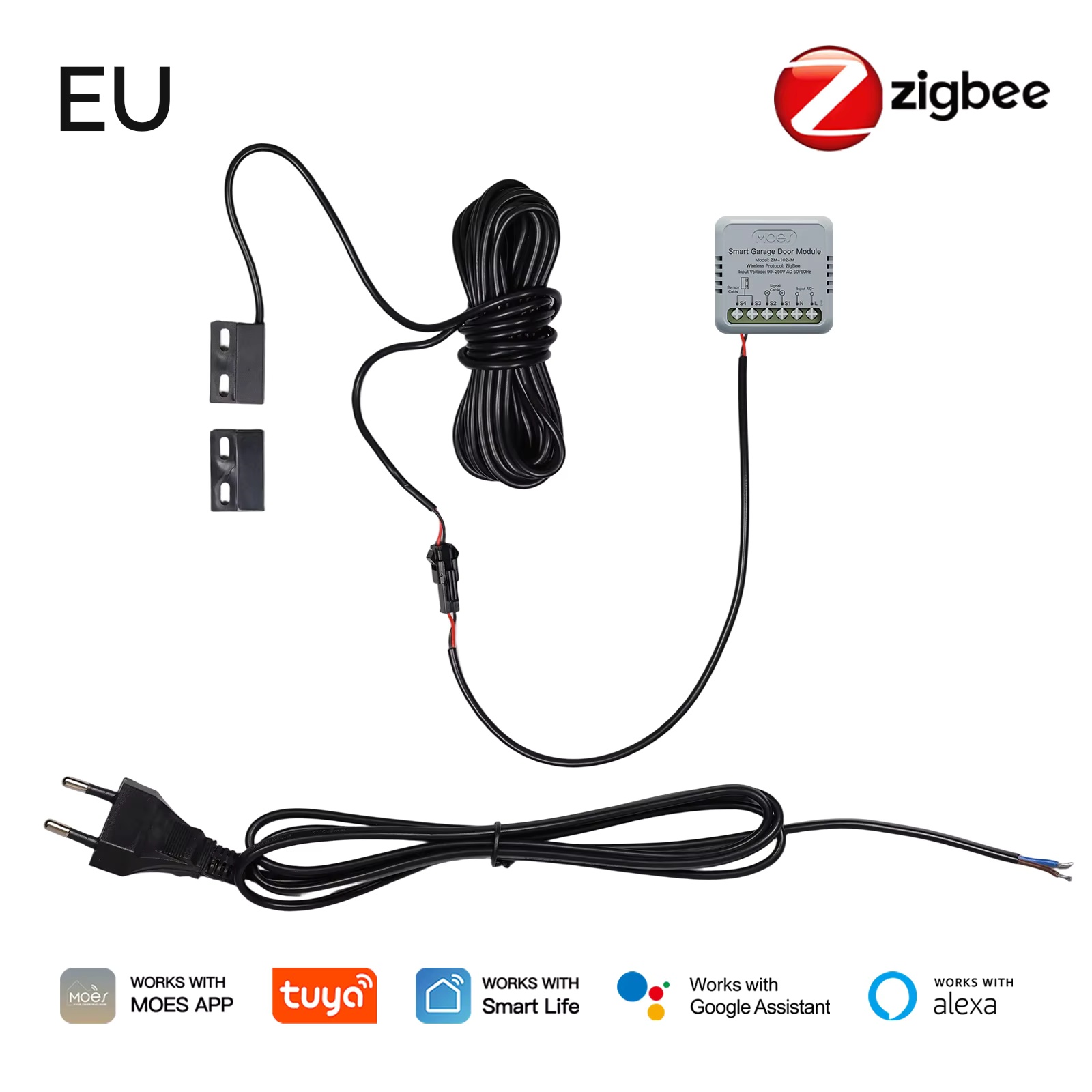 MOES Zigbee Garage Door Contro - đánh giá và giá Smart Home Google