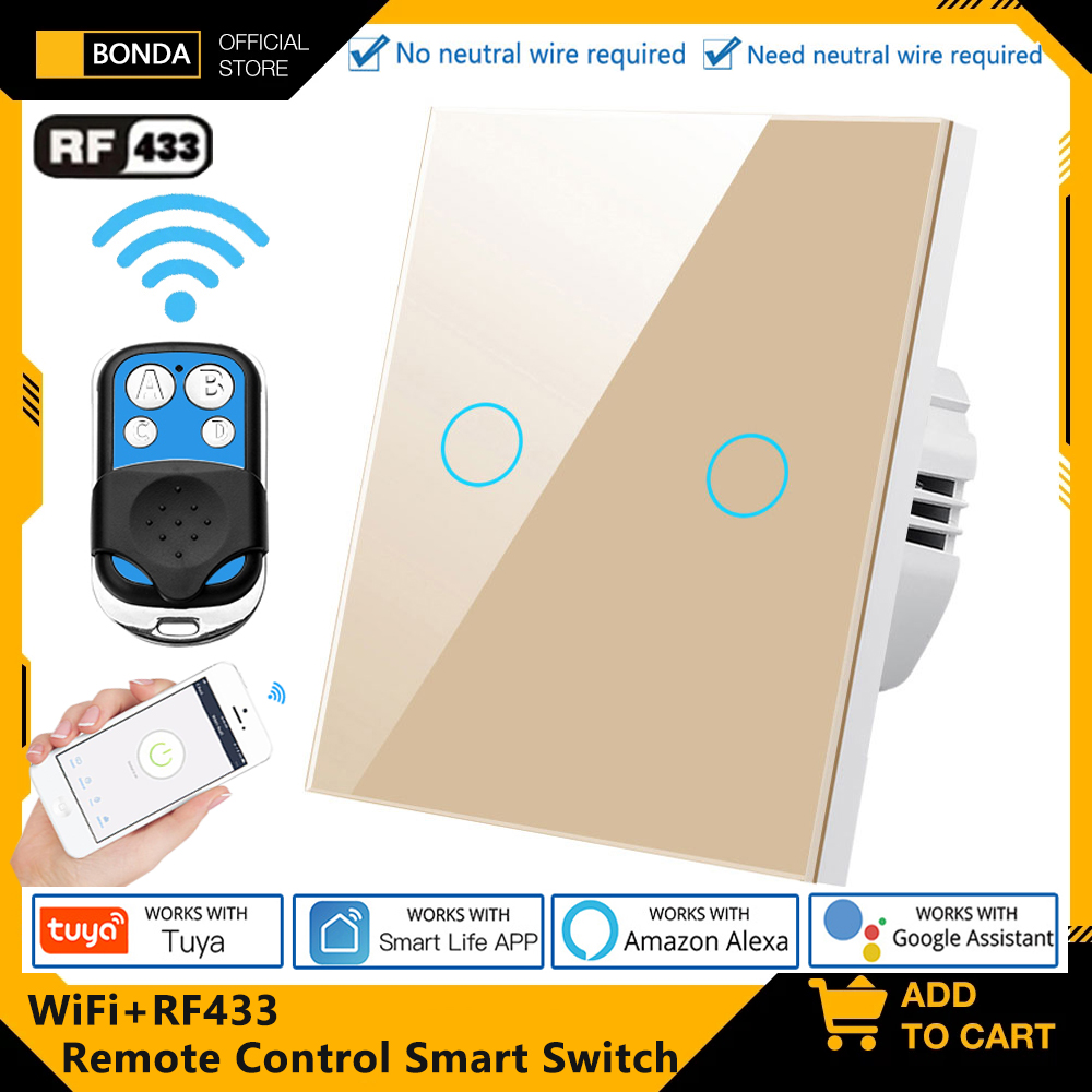 Tuya EU WiFi+RF433 Smart Remot - đánh giá và giá Smart Home Google