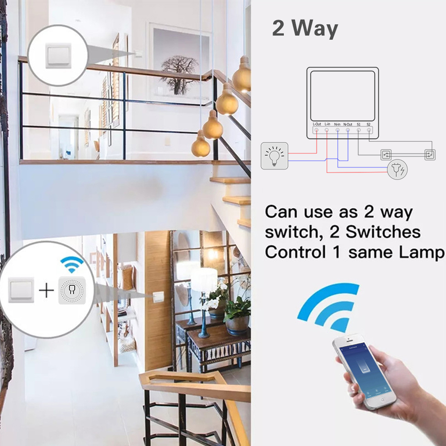 2 Way Mini DIY Smart Switch Tu - đánh giá và giá Smart Home Yale