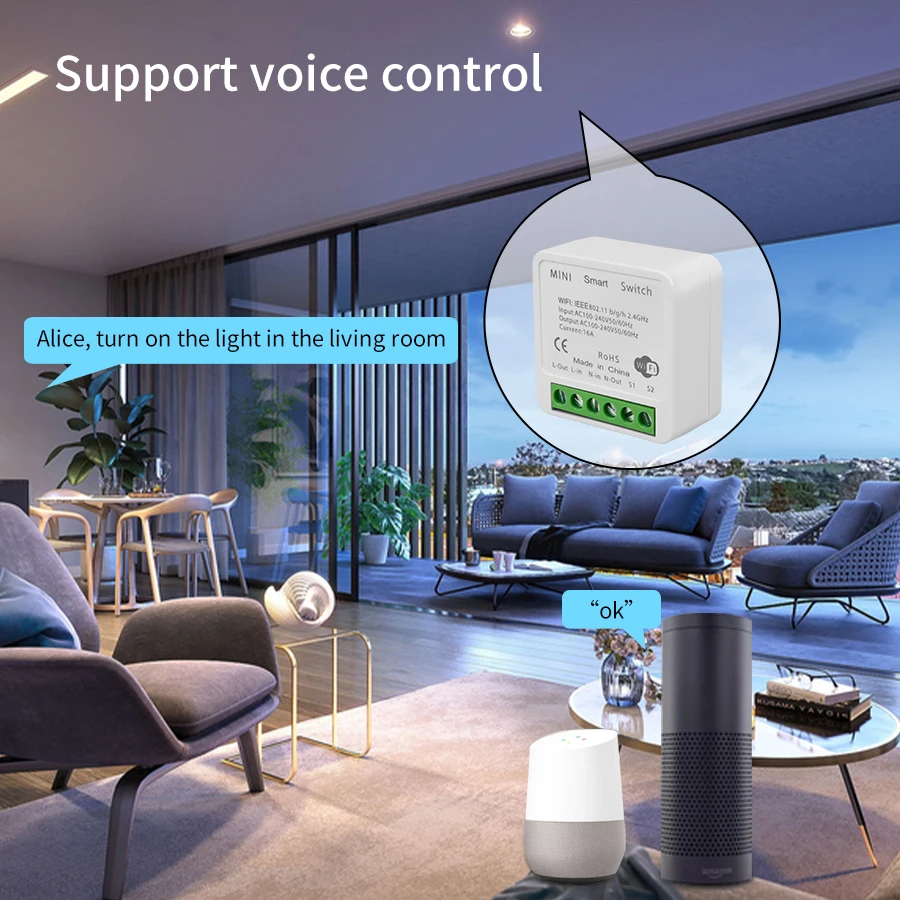 2 Way Mini DIY Smart Switch Tu - đánh giá và giá Smart Home Yale